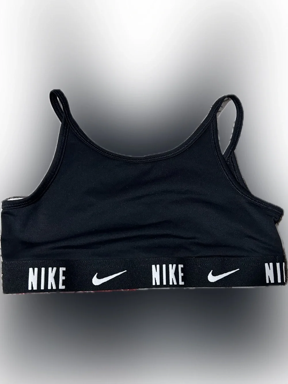 Nike Trophy Big Kids’ (Girls’) Sports Bra Black/White